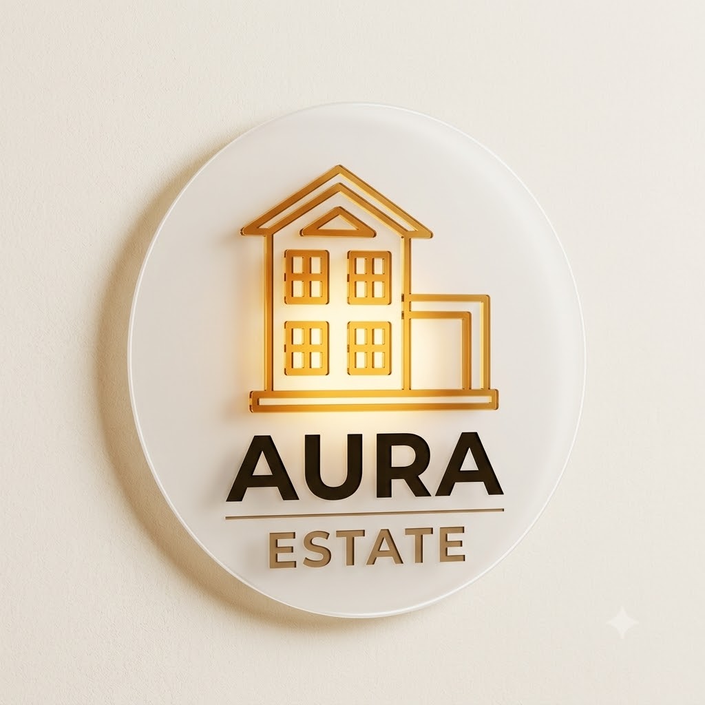 Aura Estate brand mark — final design